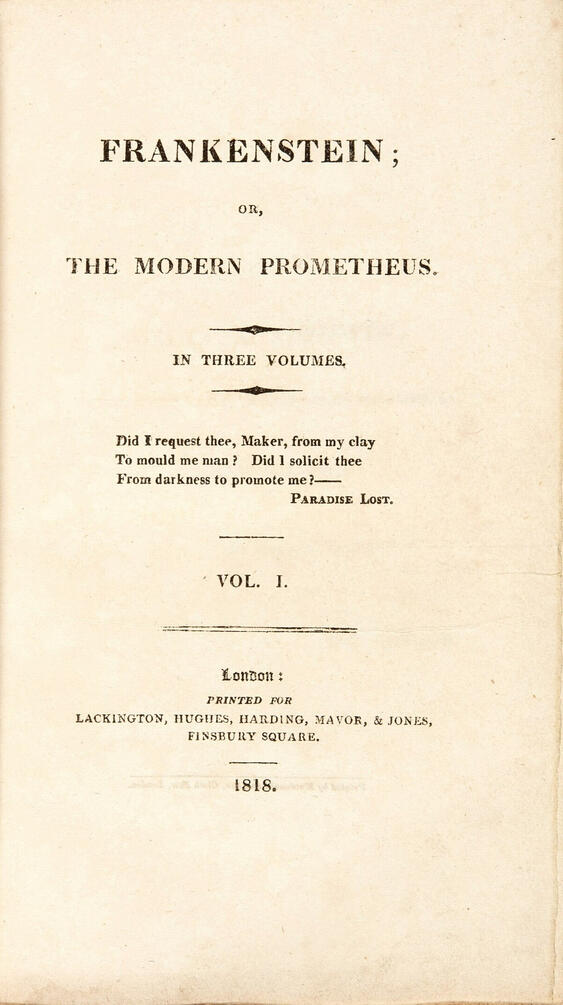 FRANKENSTEIN 1818